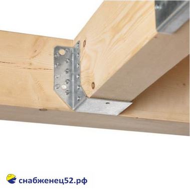 Опора бруса раскрытая (шир. 50мм) (165*76*2мм) оцинк.