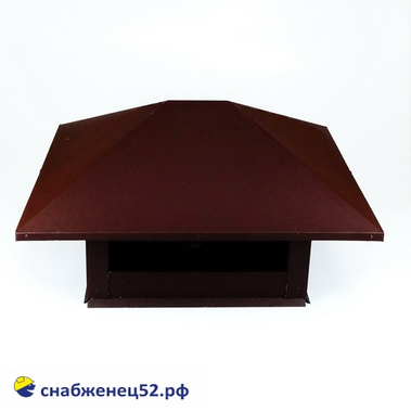 Дымник на трубу 0,85м 0,5 RAL 8017