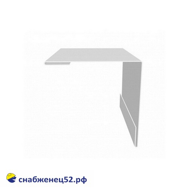 Угол внешний 50*50мм (3м) RAL 9003 (белый) PE с пленкой