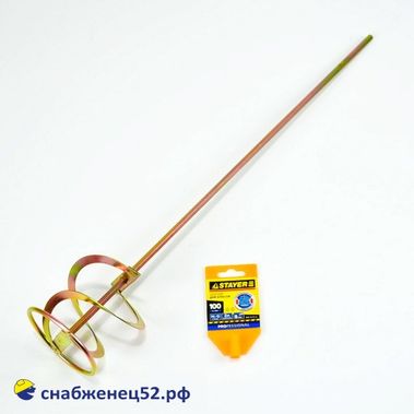 Миксер для красок 100*600мм (оцинкованный) Зубр