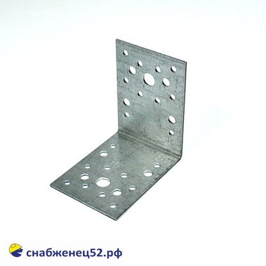 Уголок крепежный перф.  90*90*65*2мм оцинк.