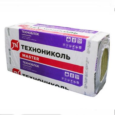 Плита базальт. 50мм Техноблок, PL 45 (5,76м2=0,288м3) (0,6*1,2м*8шт)