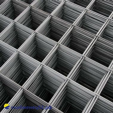 Сетка сварная неоц. (карта) ячейка 100*100мм (1*2м),  d 4 (факт 3,5мм)