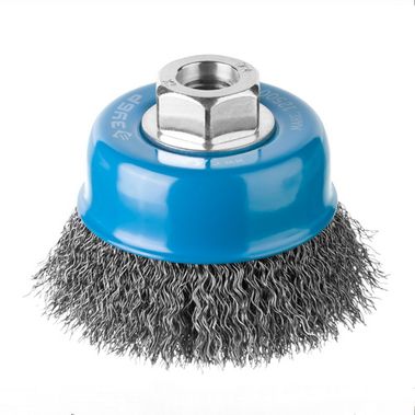 Щётка чашечная для УШМ, витая стальная 0,3/75мм/М14 ЗУБР