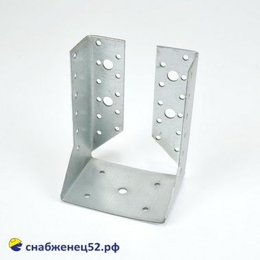 Опора бруса закрытая (шир. 100мм) (140*60*2мм) оцинк.