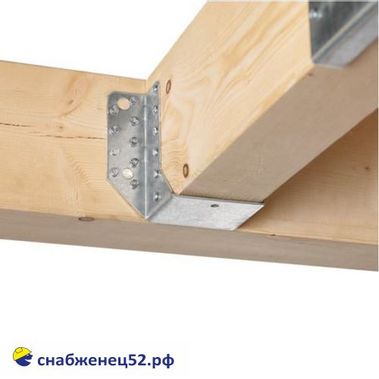 Опора бруса раскрытая (шир. 100мм) (140*76*2мм) оцинк.