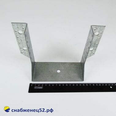 Опора бруса раскрытая (шир. 150мм) (140*60*2мм) оцинк.