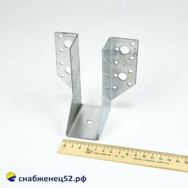 Опора бруса раскрытая (шир. 40мм) (110*76*2мм) оцинк.