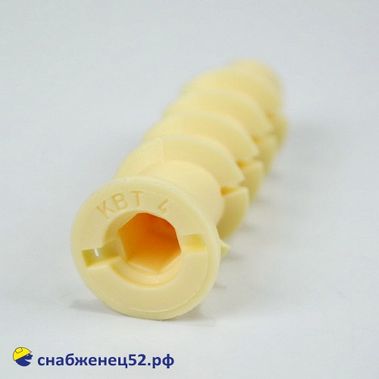 Дюбель для газобетона 10*50, нейлон (тип КВТ-4)