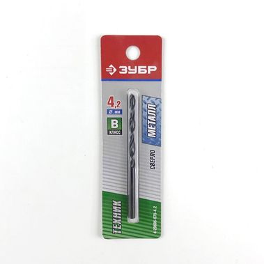 Сверло по металлу ф 4,2*75 Зубр