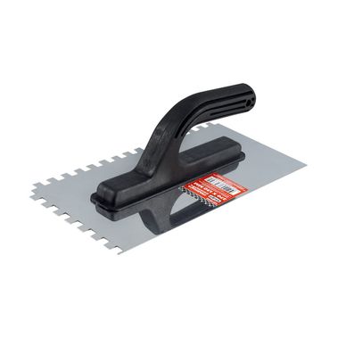 Гладилка зубчатая 8*8мм нерж. (130*270мм) Кедр с пластик. ручкой