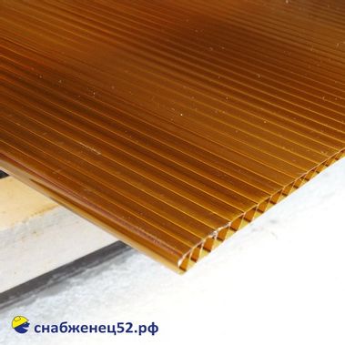 Поликарбонат  8мм коричневый (2,1*12м), 1п.м.