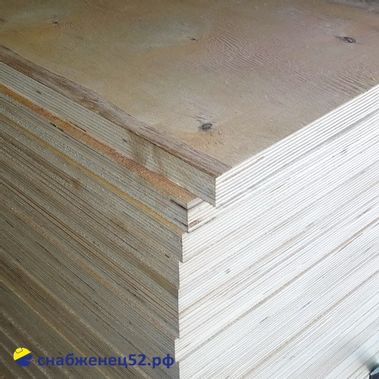 Фанера 24мм ФК 4/4 1525*1525мм, НШ