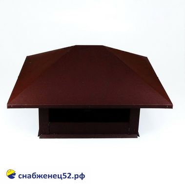 Дымник на трубу 0,85м 0,5 RAL 8017