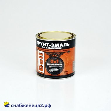 Грунт-эмаль по рж. 3в1 Dali молотковая шоколадная (0,75л)