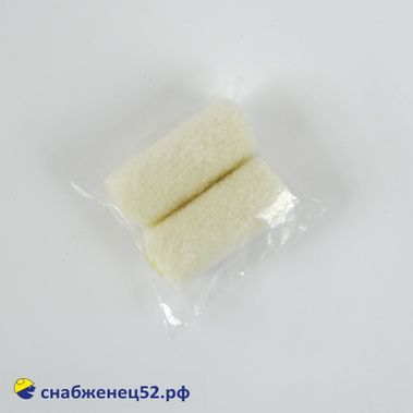 Мини-ролик велюр Бибер 50мм (к ручке d=6мм), 2шт