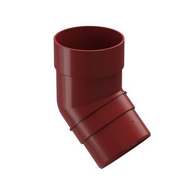 Водосток пластик. Docke (гранат) колено 45° D=85