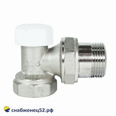 Клапан запорный угловой STI  3/4