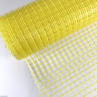 Сетка пластиковая, ячейка квадрат 20*20, желтая, (1*20м) (п.м)