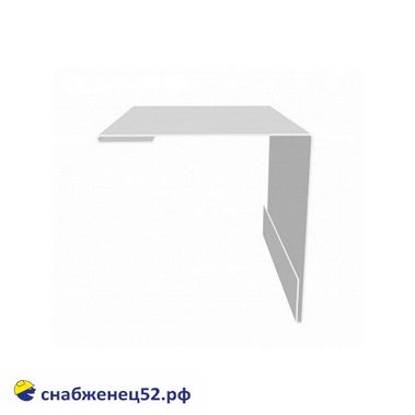 Угол внешний 50*50мм (3м) RAL 9003 (белый) PE с пленкой