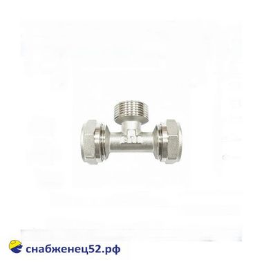 Тройник для м/п труб с НР 16х3/4х16