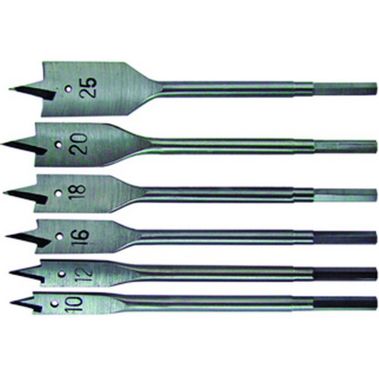 Набор сверл по дереву перовые Ремоколор (6шт:d10,12,16,18,20,25мм)