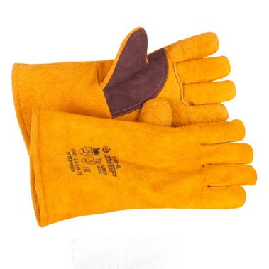 Краги сварщика спилковые УТЕПЛЕННЫЕ Зубр, 350мм, XL