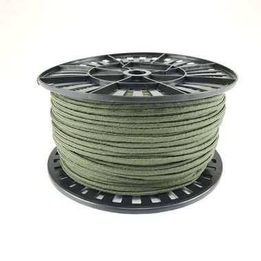 Веревка полипропилен. плетеная 6мм ХАКИ, (на катушке 200м), метр