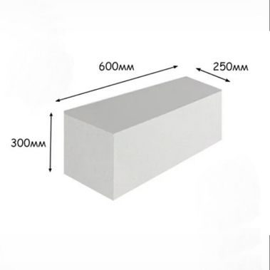 Блок газосиликат. Иваново D500 (600*250*300) (1шт)