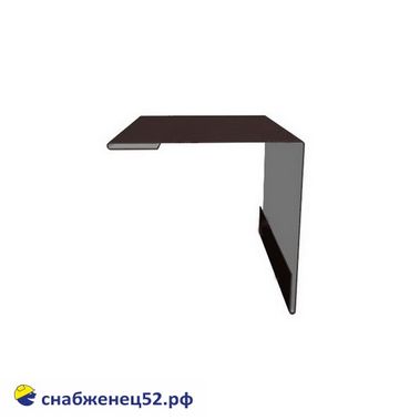 Угол внешний 50*50мм (2м) RAL 8017 (шоколад) PE с пленкой