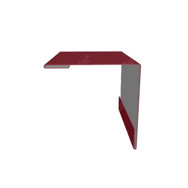 Угол внешний 50*50мм (2м) RAL 3005 (красный) PE с пленкой