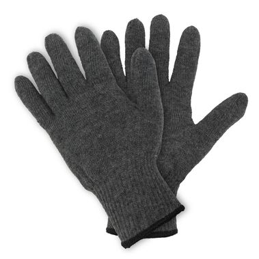 Перчатки вязаные шерстяные (70% шерсть+30% акрил, с начесом), р.9
