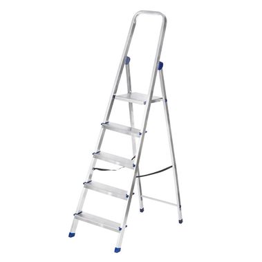 Стремянка алюминиевая, 5 ступеней Ремоколор